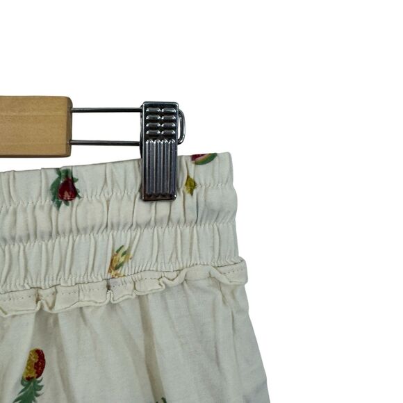 Madewell EUC Medium Raw Edge Pajama Shorts Fresca Fruit Sleep Cotton Womens - Picture 5 of 10